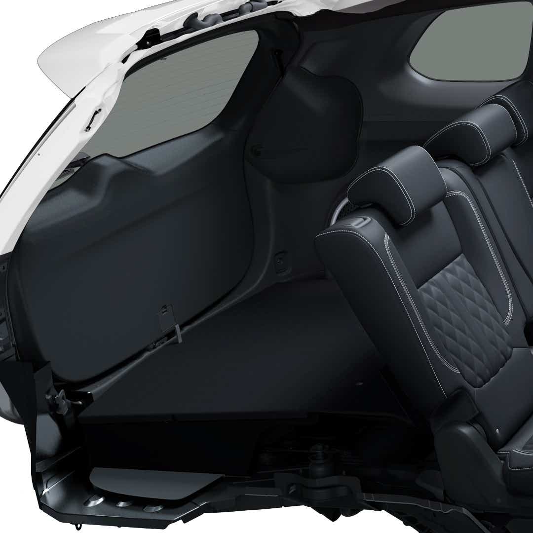 Foto: Outlander PHEV bagasjeplass