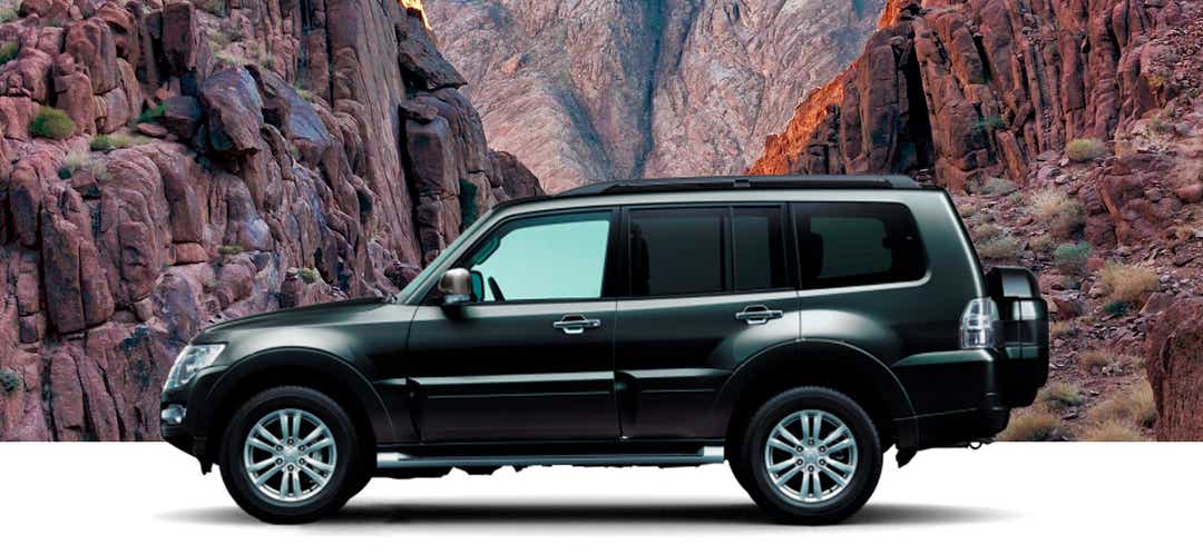 Foto: Pajero sett fra siden