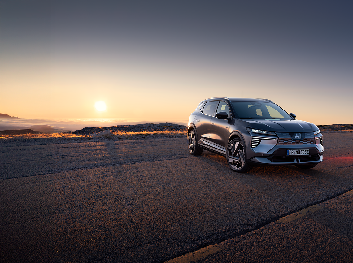 Foto: Eclipse Cross i sol nedgang