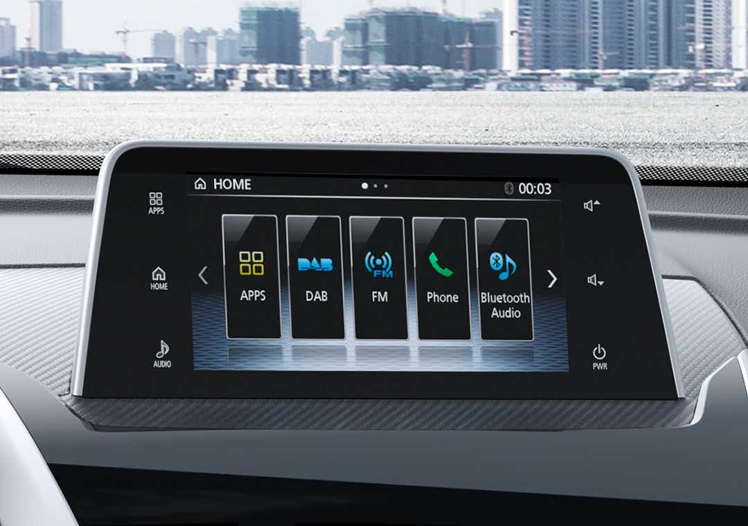 Foto: Eclipse Cross SDA smarttelefonkompatibel skjerm