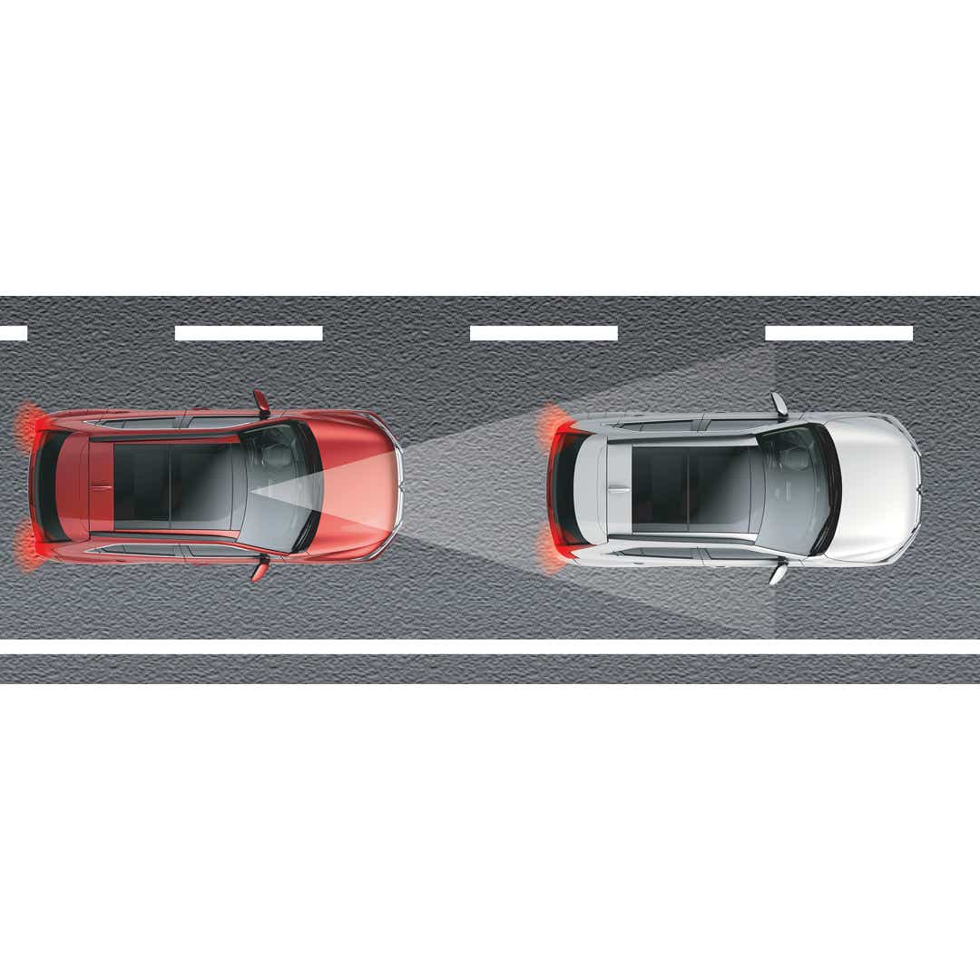 Foto: Eclipse Cross frontkollisjonvarsel