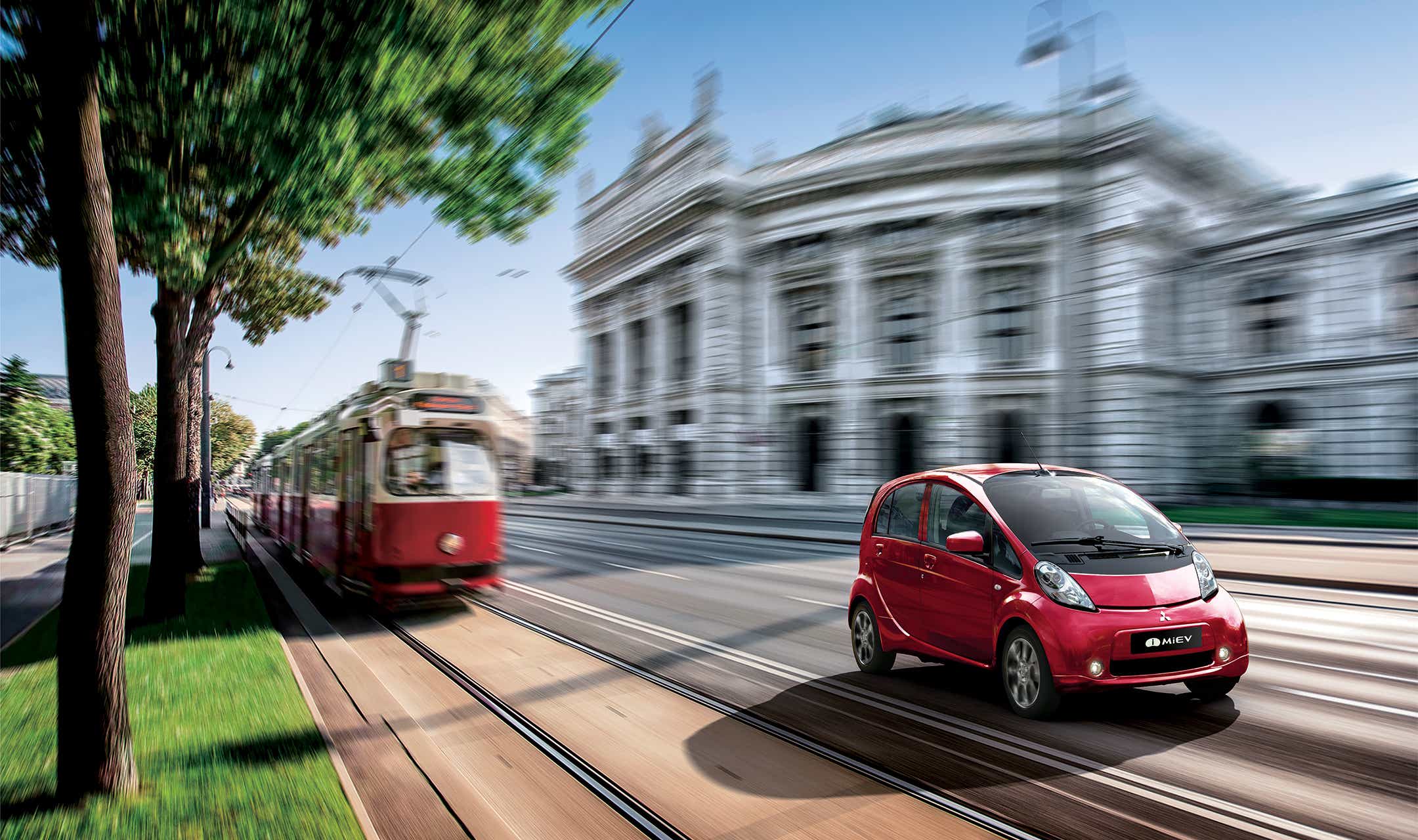 Foto: i-MiEV i byen.